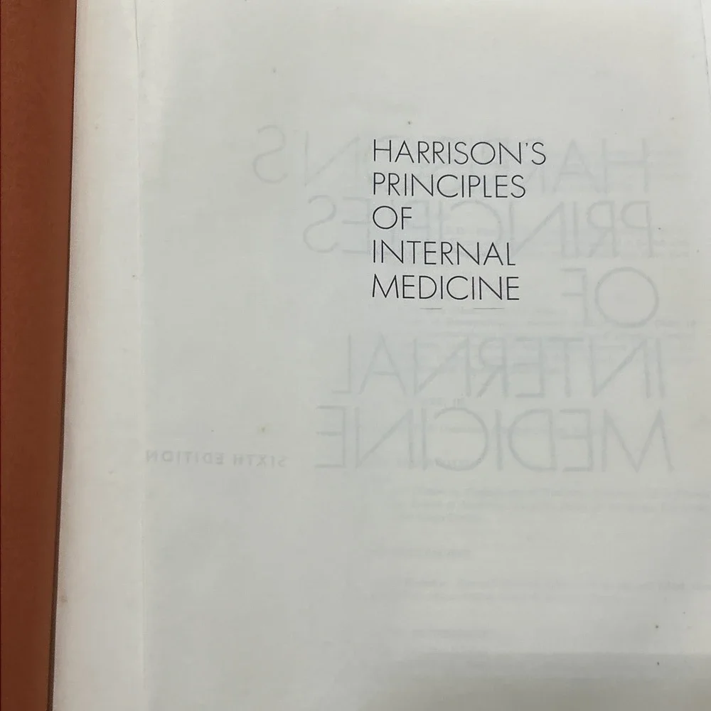 Harrison's Principles of Internal Medicine Sixth Edition Hardcover Good